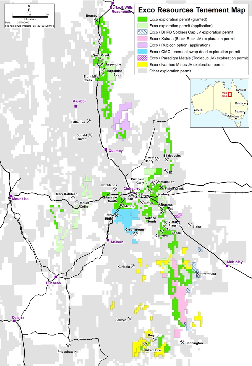 Exco Resources Map